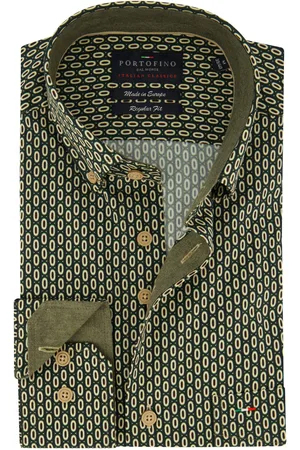 Portofino Regular Fit casual overhemd geprint