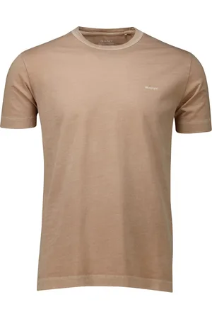 GANT T-shirt effen normale fit katoen