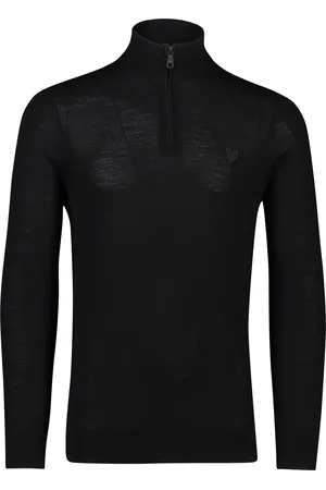 Lyle &amp; scott Trui half zip merinowol slim fit