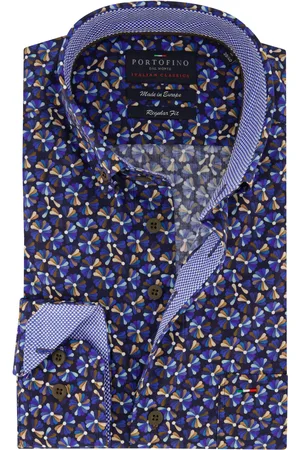 Portofino Wijde fit casual overhemd