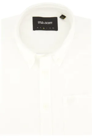 Lyle &amp; scott Overhemd button-down effen Oxford katoen