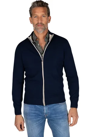 New Zealand Vest rits effen katoen-stretch