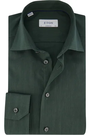 Eton Overhemd Contemporary Fit Wrinkle Free Flannel