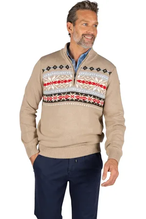 New Zealand NZA sweater bruin katoen geprint