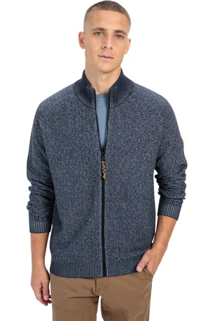 Camel Active Vest blauw hoge hals