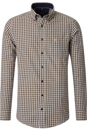 Casa Moda Casual Fit casual overhemd geruit katoen