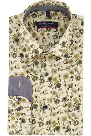 Casa Moda Overhemd bloemenprint Casual Fit