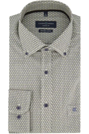 Casa Moda Overhemd geprint casual fit