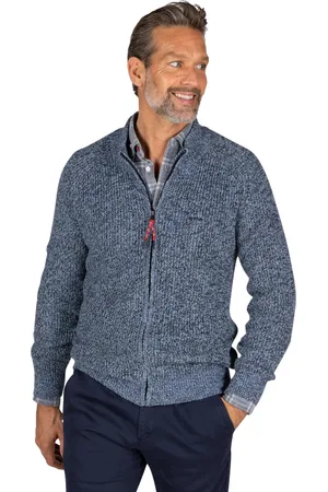 New Zealand Gebreid vest Joshua effen normale fit