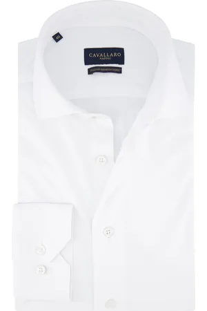 Cavallaro Napoli Napoli overhemd Tanisco effen katoen