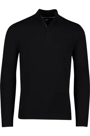 HUGO BOSS Boss Black sweater H-Escalo katoen en wol effen
