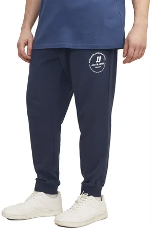 Jack&amp;jones Joggingbroek navy katoen