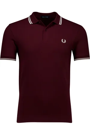 Fred Perry Polo bordeaux effen