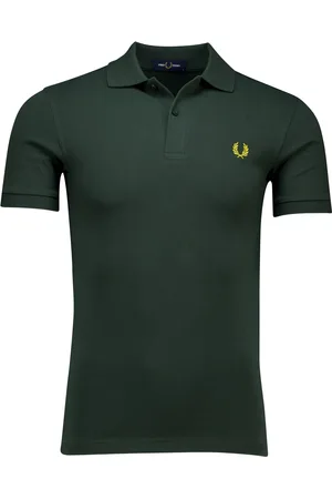 Fred Perry Polo donkergroen effen