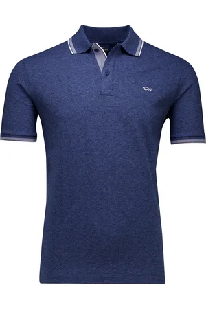 Paul &amp; Shark Polo gemêleerd 2 knoops wijde fit