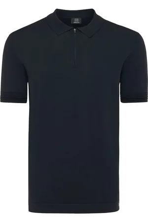 Genti Polo effen normale fit rits