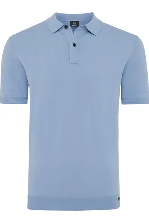 Genti Polo effen viscose normale fit