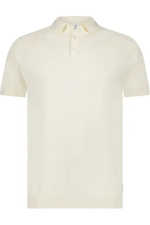Blue Industry Polo met boord effen