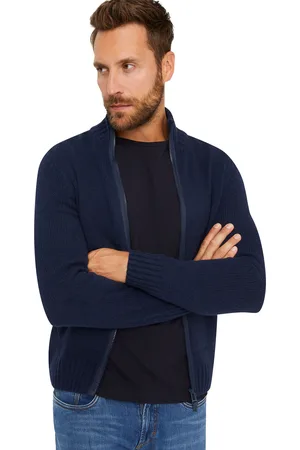 Brax Vest wolmix effen