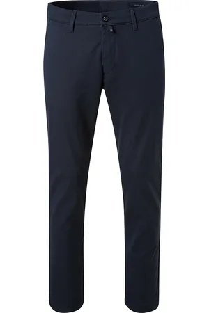 Pierre Cardin Pantalon lichtblauw effen normale fit