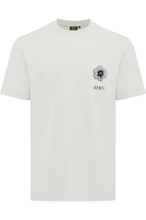 Genti T-shirt effen katoen normale fit