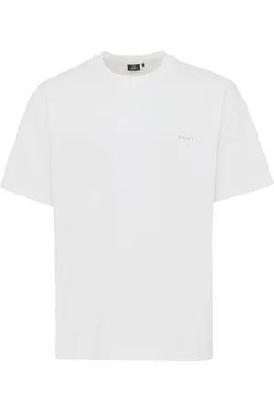 Genti T-shirt backprint effen relaxed fit