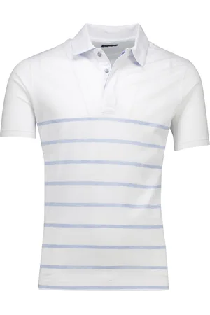 Paul &amp; Shark Polo blauw gestreept 100% katoen