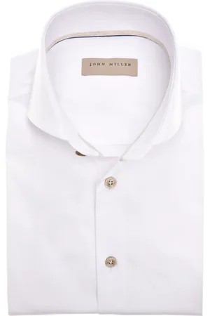 john miller Effen overhemd Tailored Fit 100% katoen