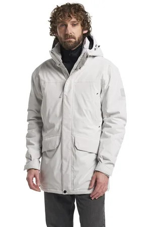 Tenson Chris winterjas wit parka met capuchon