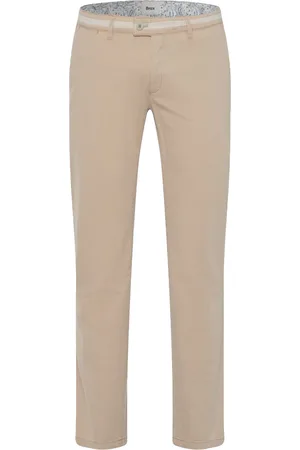 Brax Pantalon bruin katoen effen