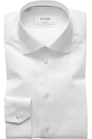Eton Overhemd mouwlengte 7 twill