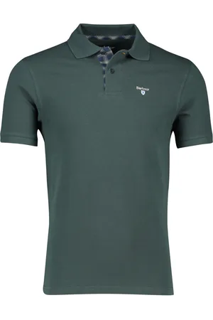 Barbour Polo Tartan normale fit effen katoen ruit detail