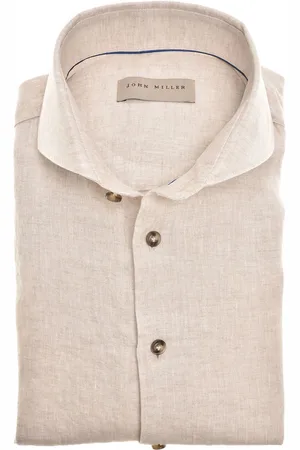 john miller Tailored Fit overhemd 100% linnen