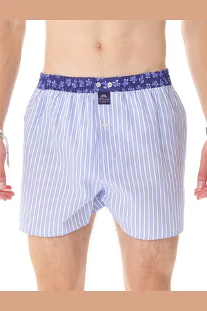 McAlson Boxershort wit gestreept met print
