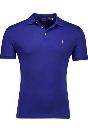Ralph Lauren Polo kobaltblauw jersey Custom Slim Fit