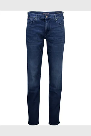 Tommy Hilfiger Denton straight fit 5-p jeans blauw katoen