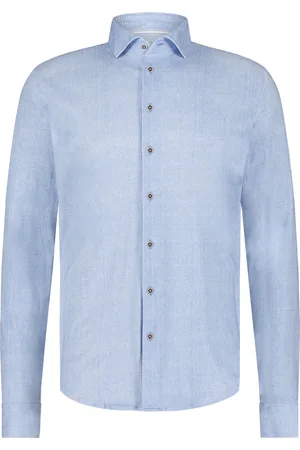Blue Industry Overhemd wave patroon