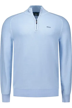 New Zealand Trui half zip katoen