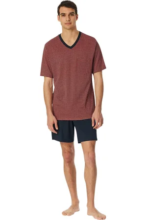 Schiesser Shortama zwart geprint