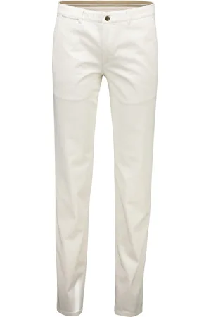 COM4 Modern chino katoen effen