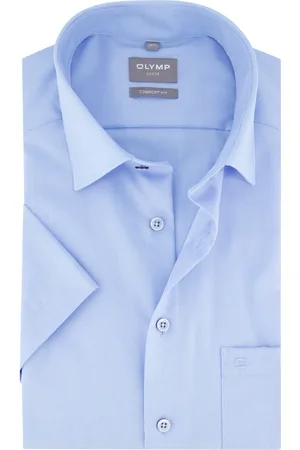 Olymp Overhemd korte mouw semi-wide collar