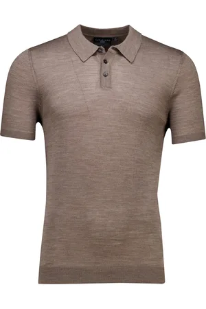 Cavallaro Napoli Effen gebreid merinowol slim fit