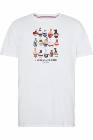 A fish named fred T-shirt met opdruk