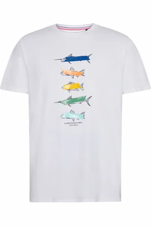 A fish named fred T-shirt met opdruk