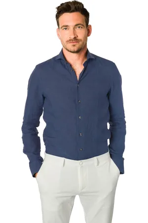 john miller Tailored Fit business overhemd linnen