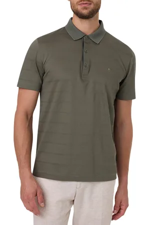 Pierre Cardin Poloshirt korte mouwen olijfgroen katoen