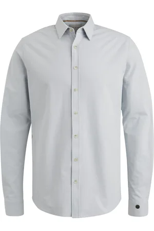 Cast Iron Overhemd Dobby effen slim fit