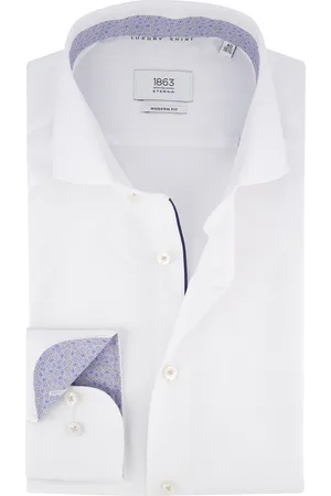 ETERNA Modern Fit overhemd effen lange mouw