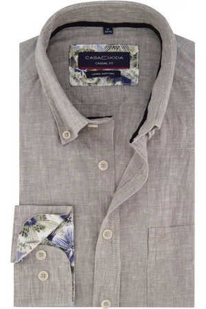 Casa Moda Overhemd Casual Fit groen