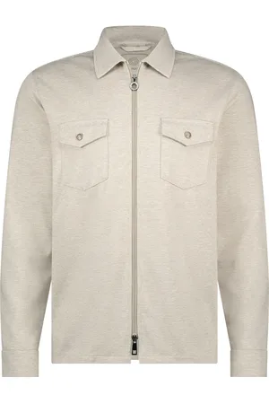 Blue Industry Overshirt geprint met rits